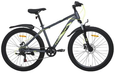Велосипед TECH TEAM TENET 26 disc (26" 21 ск. рост 16") жёлтый 2023 (NN010407)