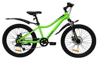 Велосипед AVENGER C221D (22" 6 ск.) зеленый неон/черный, C221D-GN(26)