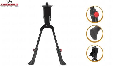 Подножка 26"-28", алюминий/сталь, двойная, V-образного типа, регулируемая, центральное крепление, HS-Z037A (черный, УТ00032133)