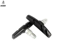 Колодки тормоза V-brake KMS, цвет черный, длина 70мм, в пакетике, тайваньское качество ( в ящике 10