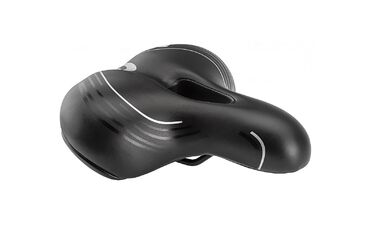 Седло комфорт 250х210 мм, HF-AZ-5554, на пружинах, с вентиляционным отверстием (УТ00023770)