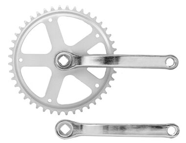 Комплект шатунов (система) 44T, 170 мм, под квадрат, 9/16", сталь, YP-1006, ANHUI M&B (серебристый)