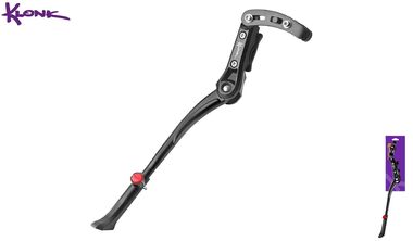 KLONK Подножка 24"-29" алюминиевая телескопическая боковая, крепление на 2 пера, KLK-23006, Black