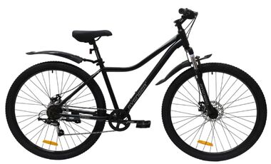 Велосипед AVENGER C290D (29" 7 ск. рост. 17") черный матовый/серебристый, C290D-BK-17(26)