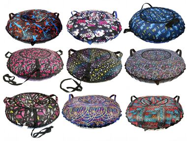 Санки надувные 100 см. "Ватрушка Принт "Ассорти" (КСНВ10019)