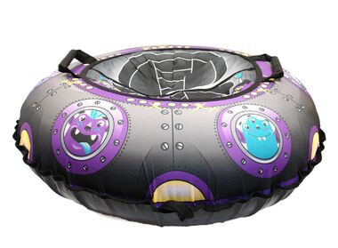 Санки надувные "Ватрушка "Летающая тарелка" с чехлом #4