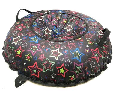Санки надувные "Ватрушка "Звезды на черном" #0