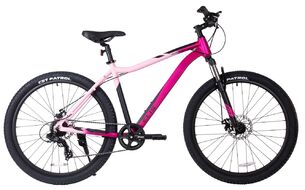 Велосипед TECH TEAM ELIS 27,5 disc (27,5" 7 ск. рост 17") ALU, розовый (NN012303)