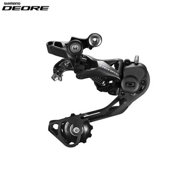 Переключатель задний SHIMANO, DEORE, RD-M6000, 10 скор., крепление (на болт) под петух, SHADOW PLUS DESIGN, GS (KRDM6000GS)