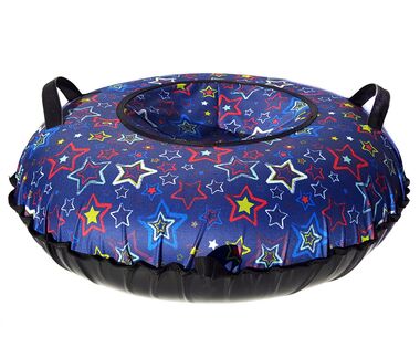 Санки надувные "Ватрушка "Звезды на синем" #0