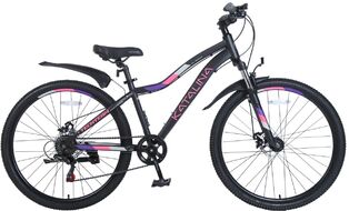 Велосипед TECH TEAM Katalina 26 disc (26" 7 ск. рост 14") черный (NN004287)