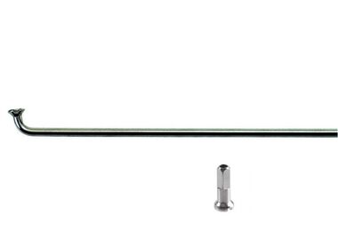 Спица 290 мм x 14G с ниппелем (12 мм) стальная серебристая (1SP414G29008)