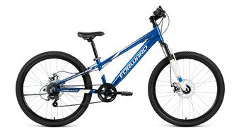 FORWARD RISE 24 2.0 disc (24" 7 ск. рост 11") 2018-2019 (синий/белый)