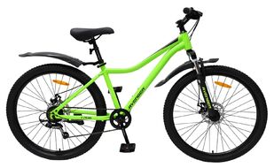Велосипед AVENGER C261D (26" 6 ск. рост. 15") зеленый неон/черный, C261D-GNN/BK(25)