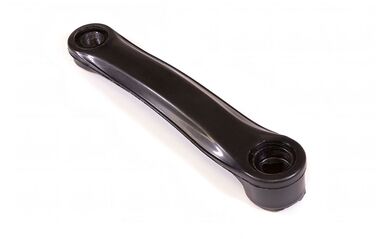 Шатун левый длина 165 мм под ромб, 9/16", сталь, покрытие пластиком (черный, УТ00019570)
