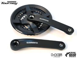 Комплект шатунов (Система), SHIMANO, TY301, C защитой, SQR, 170 мм, 42х34х24T (AFCTY301C244CL)