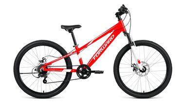 FORWARD RISE 24 2.0 disc (24" 7 ск. рост 11") 2018-2019 (красный/белый, RBKW91647008) #0