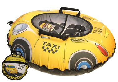 Санки надувные "Ватрушка "Такси" с чехлом #0