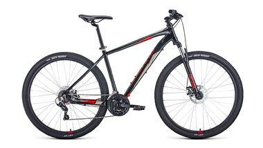 FORWARD APACHE 29 2.2 disc (29" 21 ск. рост 19") 2020-2021, черный/красный