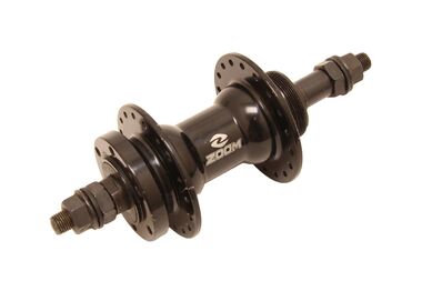 Втулка задняя, ZOOM, дисковая, под трещотку, черная, под гайки  #0