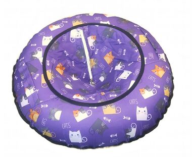Санки надувные "Ватрушка" 80 см, принт "Коты" (УТ00027271)