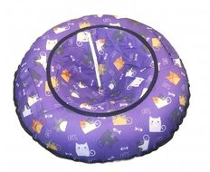 Санки надувные "Ватрушка" 80 см, принт "Коты"