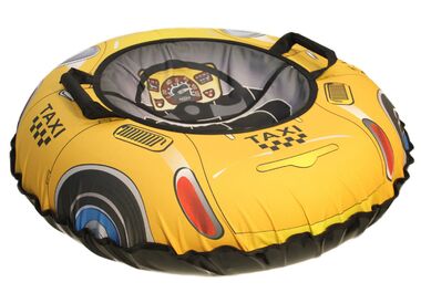 Санки надувные "Ватрушка "Такси" с чехлом #1