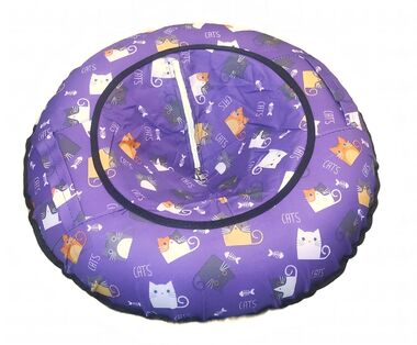 Санки надувные "Ватрушка" 100 см, принт "Коты" (УТ00027281)
