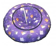 Санки надувные "Ватрушка" 100 см, принт "Коты"