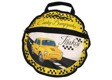 Санки надувные "Ватрушка "Такси" с чехлом #4