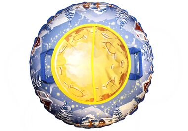 Санки надувные "Ватрушка "Зимняя ночь" с чехлом #2