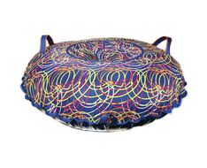 Санки надувные "Ватрушка "Спирали на синем"