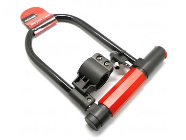 Замок противоугонный, U-LOCK 180 х 245 мм, в пластик. оболочке, 2 ключа, ROXTER, GK104.201A, блистер (черный, NTB19955)