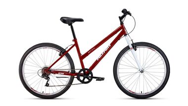 ALTAIR MTB HT 26 low (26" 6 ск. рост 17") 2019-2020, красный/белый