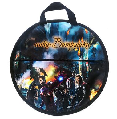 Санки надувные "Ватрушка "Супергерои" с чехлом #3