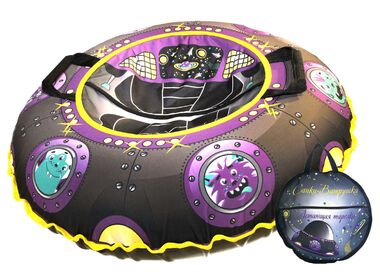 Санки надувные "Ватрушка "Летающая тарелка" с чехлом #0