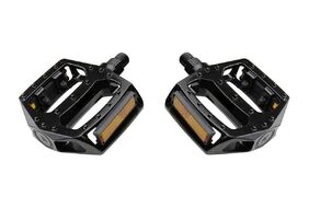 Педали платформенные (комплект 2 шт.) 9/16", 95x85 мм, алюминий, SAIGUAN, PS33 (черный, RPEPS3300001)