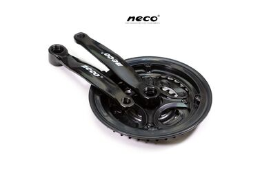 Комплект шатунов (Система), D-EDх3 "NECO",  NSS3001, длина 170 мм, 24/34/42, с пластиковой защитой (черный) #0