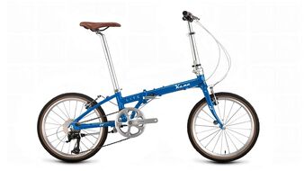 Велосипед KAMA LITE 20 (20" 1 ск. рост. 14" скл.) 2024, голубой/серебристый, IB41013EFLBUXSR