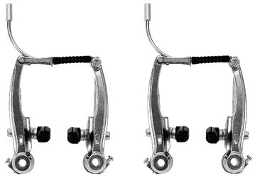Тормозные рычаги,  V-brake, алюминиевые, комплект (перед+зад), с колодками, GD49-602, MEET #0