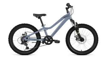 Велосипед FORWARD TWISTER CX 20 10" 2026 светлый серо-голубой, SPRT26F0086