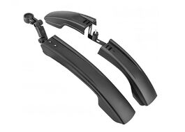 Комплект крыльев широких (полуфэт), 24"-26", переднее к вилке, заднее на подседельный штырь (черный, FWXGNB-014)