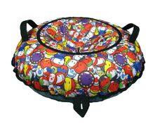 Санки надувные "Ватрушка "Смайлики"