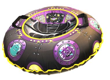 Санки надувные "Ватрушка "Летающая тарелка" с чехлом #2