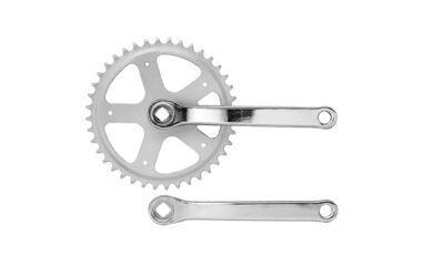 Комплект шатунов (система) 32Т, 140 мм, под квадрат, 9/16", сталь, GOLDEN SWALLOW, GS-S112B (серебристый, 1CW110000214)