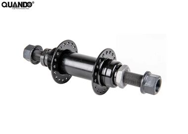 Втулка задняя 36 отв., BMX, под гайки, ось cr-mo 14M, 110x175 мм, под трещотку, QUANDO, KT-104R (NN005631)