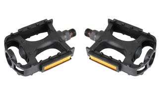 Педали платформенные (комплект 2 шт.) 9/16", 105x74 мм, CITY, пластик/сталь, JD-1042, New Vision (УТ00021932)