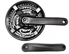 Комплект шатунов (система) 170 мм, 24/34/42Т, Алюминиевые шатуны, SQR, 9/16", с пластик. защитой, YP-1066-2, ANHUI M&B (черный, УТ00022014)