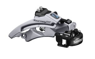 Переключатель передний, SHIMANO, FD-TX800, TOURNEY TX, универсальная тяга, хомут 31.8/34.9, угол 66-69°, 42T/48T (AFDTX800TSM6)