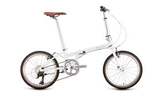 Велосипед KAMA LITE 20 (20" 8 ск. рост. 14" скл.) 2024, белый/серебристый, IB41083EFXWHXSR